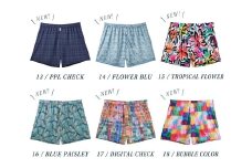 メンズ 下着 ショート トランクス XLサイズ 3枚 / 特別色 / 14 Flower blue×16 Blue paisley×17 Digital check / ZIVANE ジバン / 締め付け感の無い / 専用BOX付き アンダーウェア