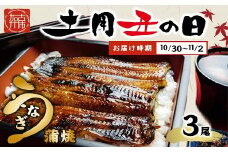 【土用の丑の日】鰻の蒲焼き3尾(6パック)たれ別・挽きたて粉山椒付《 うなぎ 鰻 蒲焼 蒲焼き 3尾 タレ ひつまぶし 送料無料 》【2403D05601_01】