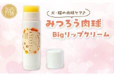 みつろう肉球クリーム Bigリップクリーム 《 ペットグッズ 犬 ケア みつろう リップクリーム クリーム ホホバオイル 》【2400N13310】