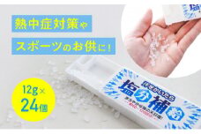 ★熱中症対策やスポーツのお供に！『汗をかいたら、塩分補給』(12g×24個)