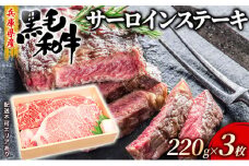 牛肉 兵庫県産 黒毛和牛 サーロイン ステーキ 220g×3【牧場直売店】[ お肉 アウトドア バーベギュー BBQ 霜降り ]