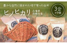 キャンプなどのアウトドアにぴったり！1人暮らしにもおすすめのジッパー付きパック入り白米『ヒノヒカリ』（3合パック×9個）
