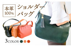 バックル付ショルダーバッグ アプリコット/ ハンドメイド　※1品限り