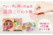 温泡 ONPO 発泡入浴剤 こだわり桃 炭酸湯 4種アソート 12箱[ アース製薬 入浴剤 風呂 大容量 ]