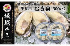 牡蠣 坂越かき 生食用 むき身 300g×2個 (計600g)[ 生牡蠣 冬牡蠣 かき カキ 真牡蠣 ]