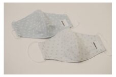 07-10　抗ウイルス加工マスク２枚セット（スカイブルー）