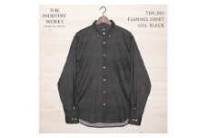 36-2　播州織メンズネルシャツ「THE INDUSTRY WORKS」（1着）【TIW_055（ブラック）】LLサイズ