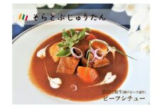 和牛ビーフシチュー2人前《神戸ビーフ 素牛（黒田庄和牛）》～お店の味がご自宅で味わえます～ (11-27)
