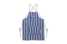 釣り具【がまかつ】播州織 オリジナルデザイン エプロン（19-45）　ブルー