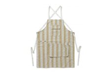 釣り具【がまかつ】播州織 オリジナルデザイン エプロン（19-45）　ベージュ