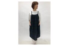 26-8 播州織チュニックホームドレス【FUJI GAUZE】　（2001-B）ブラックウォッチチェック柄
