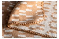 播州織 ブランケット「Organic Colored Cotton Blanket 」 （キャメル） （110-19）
