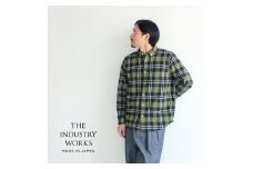 播州織メンズフランネルシャツ「THE INDUSTRY WORKS」（1着）【TIW_128】（36-2）　Lサイズ