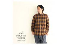 播州織メンズフランネルシャツ「THE INDUSTRY WORKS」（1着）【TIW_129】（36-2）　LLサイズ