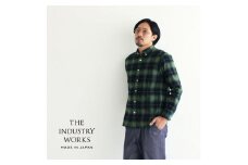 播州織メンズフランネルシャツ「THE INDUSTRY WORKS」（1着）【TIW_130】（36-2） LLサイズ