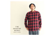 播州織メンズシャツ「THE INDUSTRY WORKS」（1着）【TIW_134】（36-2） LLサイズ
