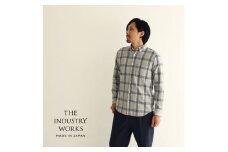 播州織メンズシャツ「THE INDUSTRY WORKS」（1着）【TIW_136】（36-2）  LLサイズ