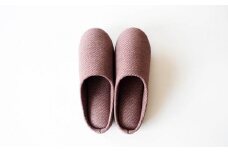 播州織 スリッパ 「Slippers」 全５色 （17-54）　Cotton Drill (red)・Ｍサイズ
