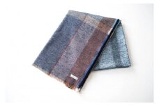 【播州織 ブランケット】Sashiko Organic Cotton Blanket（132-4）　KUCHINASHI