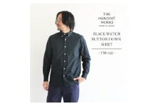 40-24　播州織メンズシャツ「THE INDUSTRY WORKS」（1着）【TIW_162（ブラックウォッチ）】Mサイズ