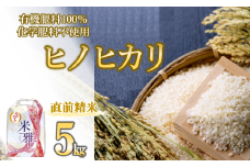【新米先行予約】令和７年産 新米 ヒノヒカリ 5kg 白米【11月上旬～順次発送】精米 直前精米 新米 化学肥料不使用 有機米 お米 こめ コメ ひのひかり 人気 兵庫県産 精米（14-37）