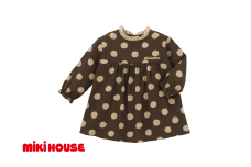 【ミキハウス】ワンピース 子供用（81-16）こども 子ども服 子ども 子供 子供服 播州織 mikihouse ミキハウス　110サイズ