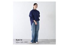 【THE INDUSTRY WORKS】 裾ドロストタイプライターシャツ（ネイビー）・1着　TIW-W035（74-27） レディース カジュアルシャツ