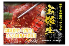 【数量限定】兵庫県産和牛『宝塚牛』カルビ＆赤身焼肉セット