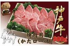 神戸牛(神戸ビーフ) 焼き肉用（かたロース）　600ｇ