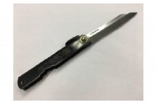 肥後守 特別手作り鍛造青紙本割込（黒鞘）
