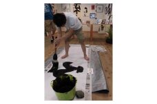 C-29   【思いやり型返礼品】あなた個人が書く文字を１時間で世界に一つだけの作品に仕上げます（大筆書道体験）全紙サイズ書き流し　個人申込