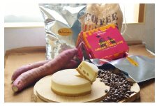 自家焙煎珈琲豆1kg（中挽）&caramelチーズケーキ