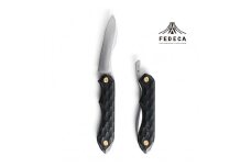 【FEDECA】 折畳式料理ナイフ　名栗ブラック　000837