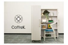 60A1506 【CoffreK】空間演出家具 ポップアップ ライトビューロー　ホワイト[髙島屋選定品］