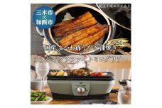 R-43 よかわ錦 うなぎ 蒲焼き × アラジン ミニグリラー グリーン【離島　配送不可】