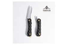 【FEDECA】 折畳式料理ナイフ Solo名栗ブラック　000866