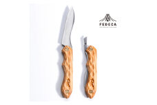 【FEDECA】折畳式料理ナイフ 名栗オリーブ 000958