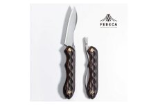【FEDECA】折畳式料理ナイフ 名栗黒檀 000956