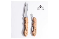 【FEDECA】折畳式料理ナイフ 名栗ホワイト 001113