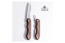 【FEDECA】折畳式料理ナイフ プレーンブラウン 001104