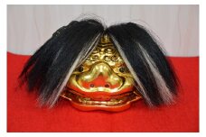 獅子頭　4.5寸ミニチュア　金箔仕上げ　播州の伝統技法　職人技