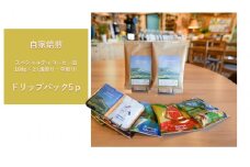 【Kaimana Coffe & Gear】　スペシャルティコーヒー豆100g×２種 (浅煎り・中煎り) ＋ カイマナブレンド  ドリップバック 5袋　