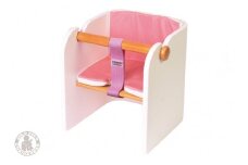 No.157-06-02 コロコロベビーチェア（ホワイト）専用クッション（レッド）付き KWNBV172
