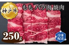  神戸牛 ビーフ もも バラ肉 焼肉 250g No.272 ／ お肉 牛肉 牛 肉 にく こうべぎゅう 神戸ビーフ 最高級 国産 やきにく 焼き肉 送料無料 兵庫県