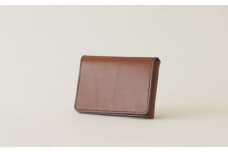 No.292-02 革かばん・purr（パー） Lpasscase(brown) ／ カードケース 革製品 オイルレザー 牛革 兵庫県