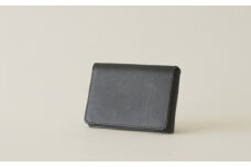 No.292-03 革かばん・purr（パー） Lpasscase(black) ／ カードケース 革製品 オイルレザー 牛革 兵庫県
