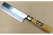 青紙割込ステン鍛造包丁薄刃165mm