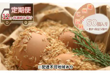 【12ヵ月連続お届け】『播州こく旨卵』50個入り＋割れ保証5個付