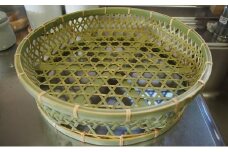 【一点ずつ手作り】自然素材にこだわった椀籠（浅型）