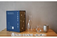 NAKAGO 日日是好日-錫と硝子-[ 日本酒 ぐい呑み 盃 グラス 酒器 飲み比べ ]